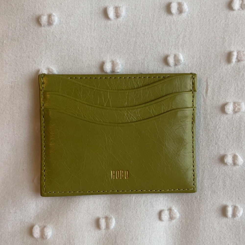 Green Hobo Card Holder